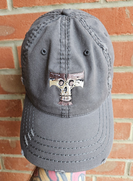 T-Skull Distressed Lid